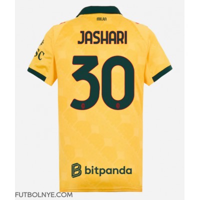 Camiseta AC Milan Ardon Jashari #30 Tercera Equipación para mujer 2025-26 manga corta Camiseta AC Milan Ardon Jashari #30 Tercera Equipación para mujer 2025-26 manga corta